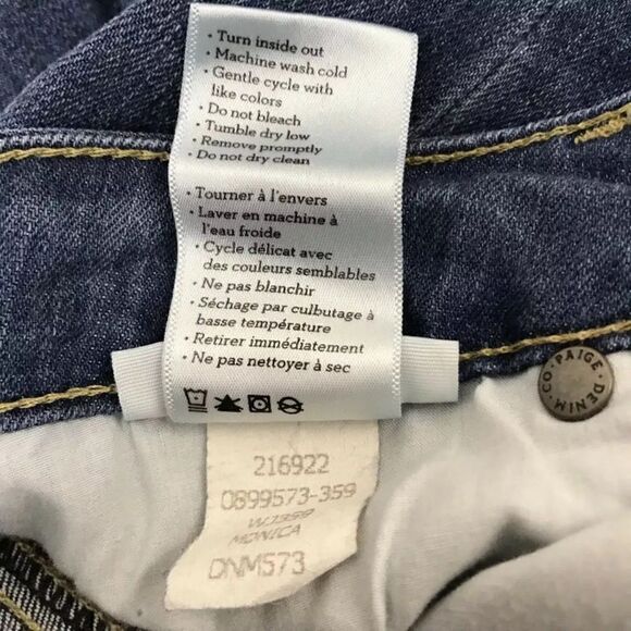 Paige Jeans Skyline Ankle Peg Skinny Distressed - Picture 7 of 7